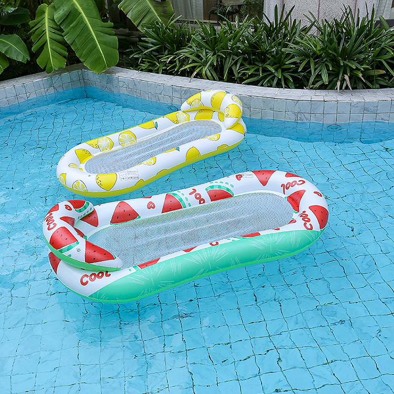 Rooxin rede inflável de água flutua cama anel de natação tubo colchões de piscina cama de dormir cadeira espreguiçadeira de praia
