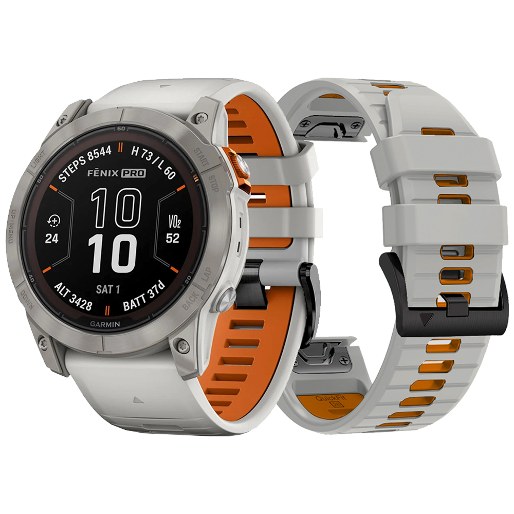Correa de reloj de silicona suave de 22mm y 26mm de ancho para Garmin Fenix 7 7X Pro 6 6X 5 5X Plus QuickFit para Epix Pro Gen 2 47mm 51mm