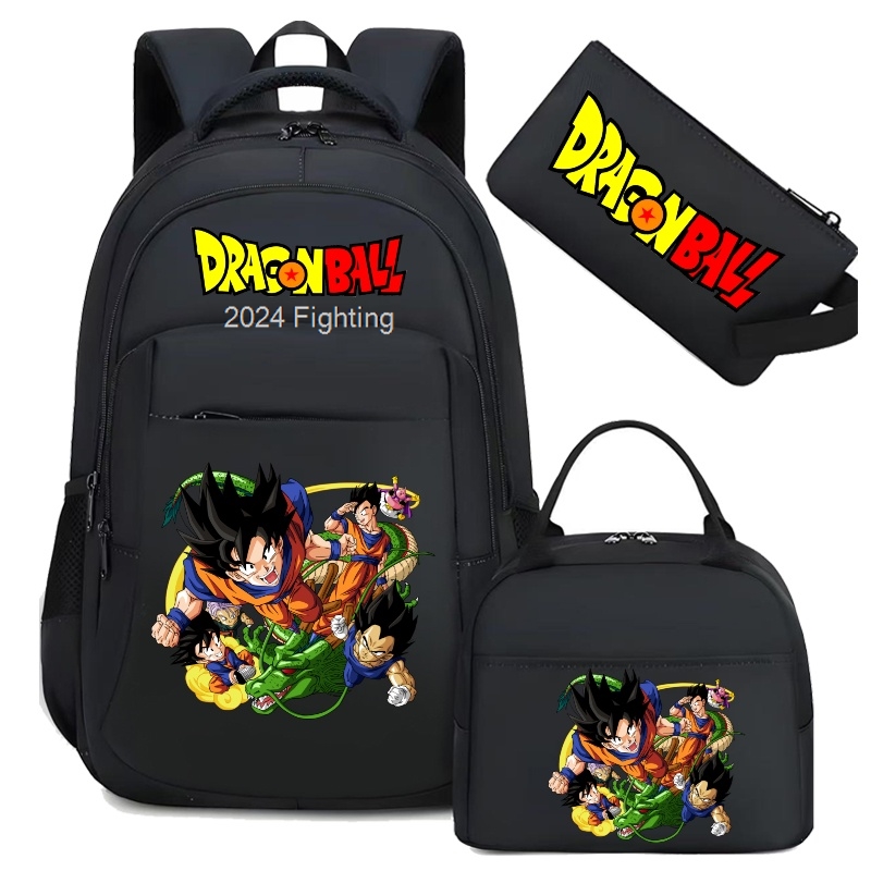 Camouflage Dragon Ball-rugzakken Printboekentas Grote capaciteit Verstelbare bandjes Schooltassen Reizen Casual Mochilas 3PCS