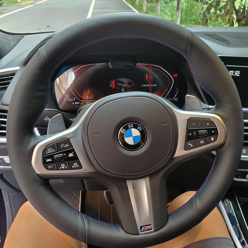 Custom พวงมาลัยรถยนต์100% Fit สำหรับ BMW M Sport G30 G31 G32 G20 G21 X3 G01 X4 G02 X5 G05 g14 G15 G16อุปกรณ์เสริมรถยนต์