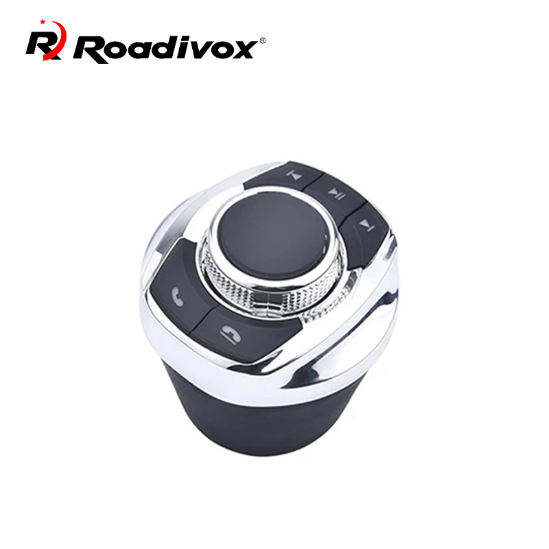 Volante de coche inalámbrico con forma de copa Universal con luz LED, botones de Control de 8 teclas para reproductor de navegador Multimedia Android