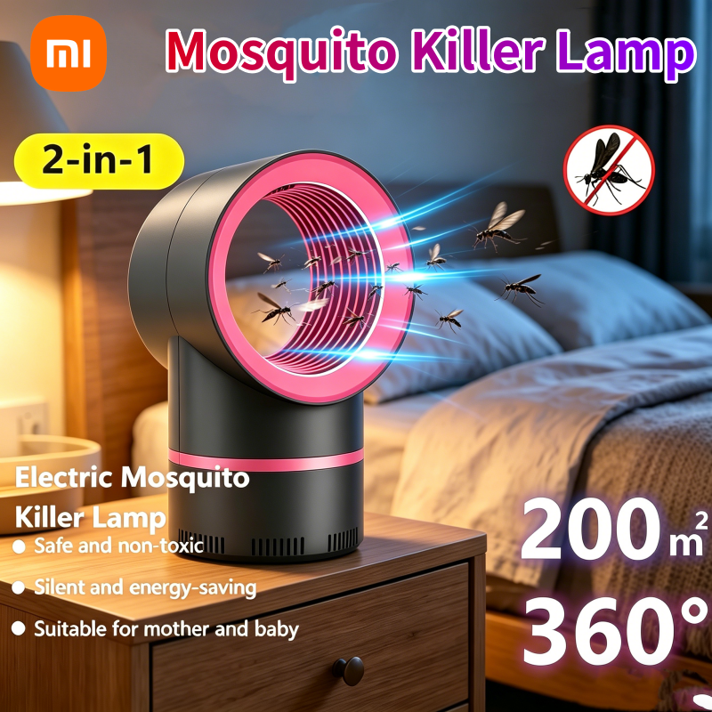 Lámpara antimosquitos para Xiaomi, trampa eléctrica para moscas, mata insectos, lámpara enchufada por USB, lámpara antimosquitos silenciosa portátil para insectos