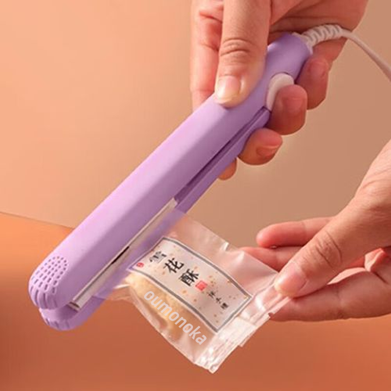 Mini máquina selladora de bolsas de plástico, bolsa de almacenamiento con Clip, máquina de almacenamiento de sellado al vacío, sellador de embalaje, utensilios de cocina para aperitivos y alimentos