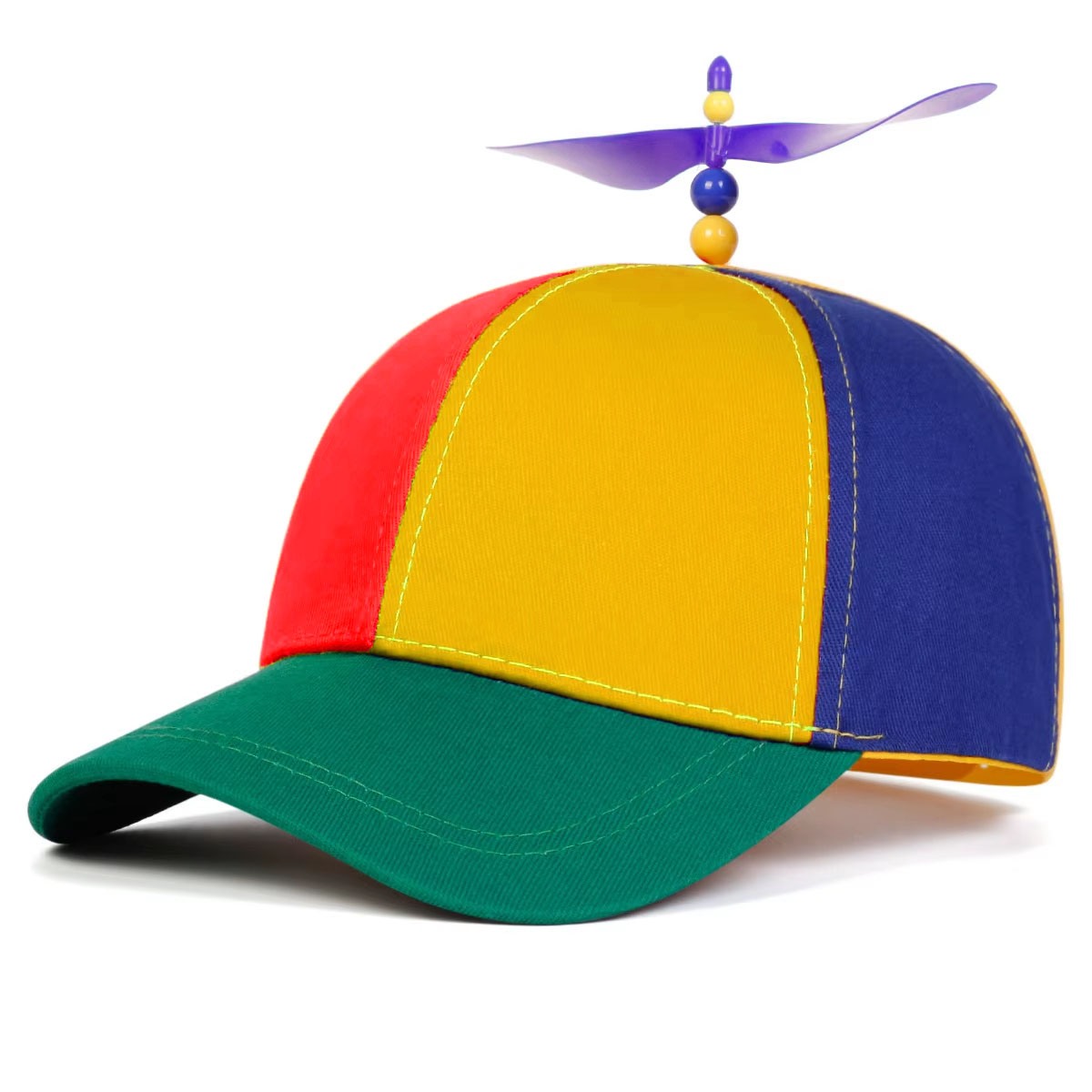 1 gorra de béisbol con diseño de hélice, ajustable, personalizada, informal para exteriores, gorra de calavera, sombrero de protección solar para primavera y otoño, para uso diario