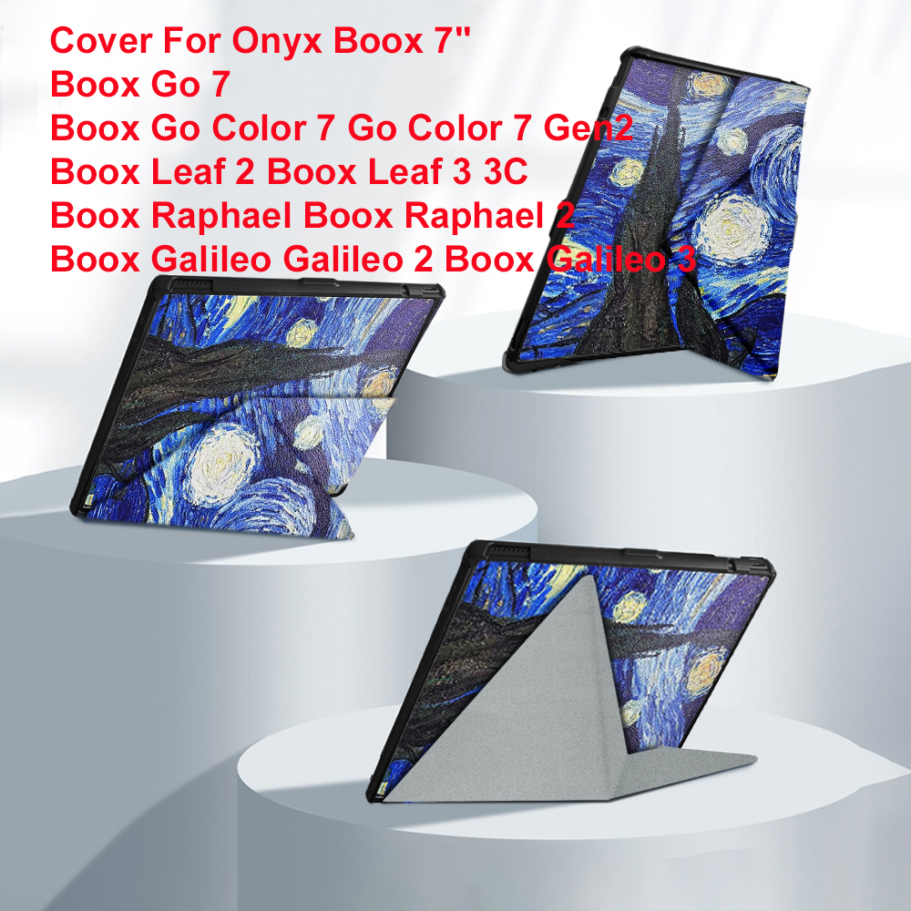 Custodia piegata a Y per Onyx Boox Go Color 7 Gen 2 7 "pollici Leaf 3 C 2 Cover posteriore in TPU per Boox Page Raphael 2 Galielo 3 Coque magnetica