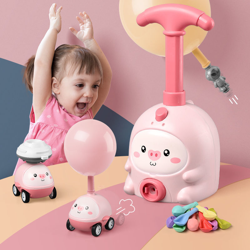 Kinder Rakete Ballon Launcher Spielzeug Pädagogische Trägheit Air Power Ballon Auto Turm Wissenschaft Spielzeug für Jungen Mädchen Weihnachten Geschenk