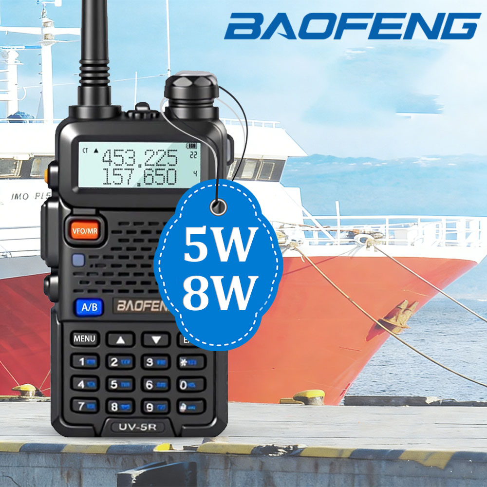 1/2/4PCS BaoFeng UV-5R Walkie Talkie Tri-Potência de Alta Potência, Banda Dupla, Longo Alcance, 128 Canais, Rádio Portátil de Mão UV 5R para Rádio Amador Bidirecional