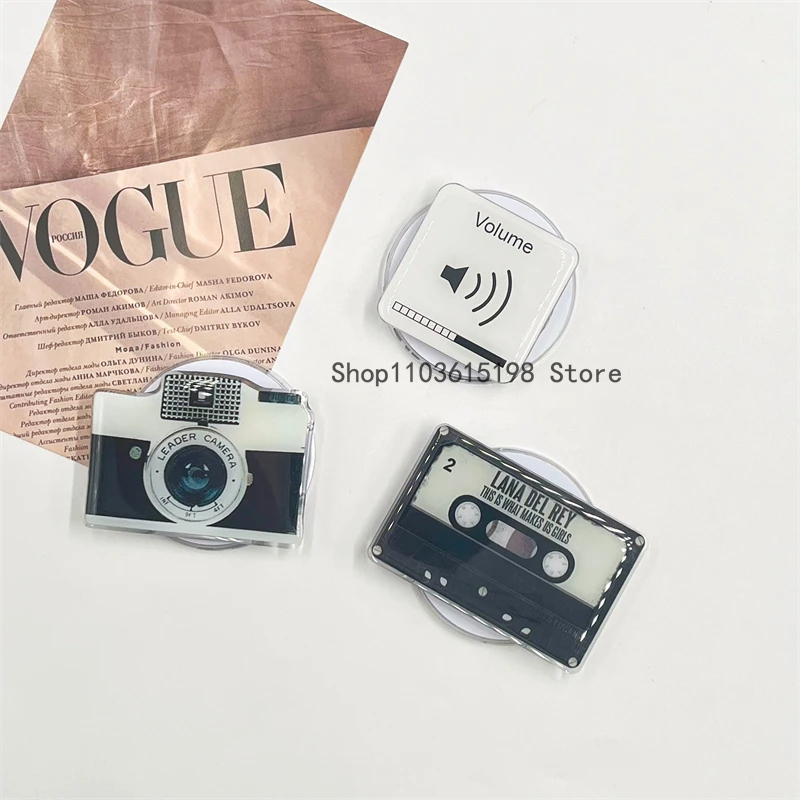 Fotocamera carina coreana per telefono magnetico Magsafe Griptok Grip Tok Stand per iPhone 16 Anello di supporto per custodia di ricarica wireless pieghevole
