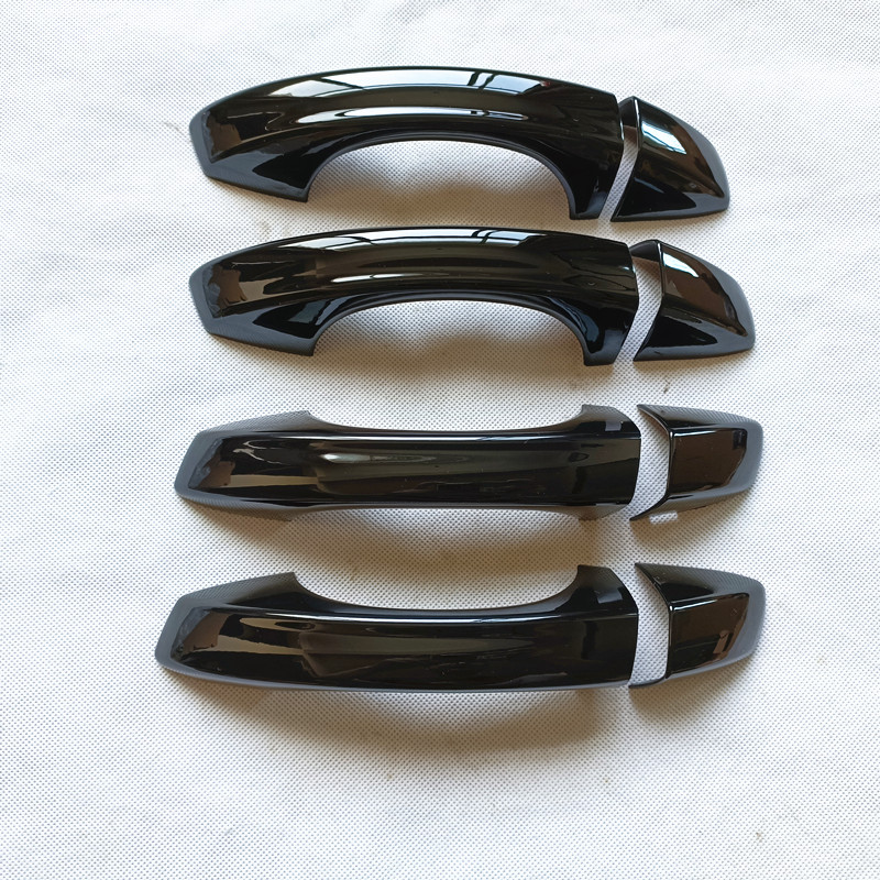 Cocok untuk Volkswagen VW Golf 7 MK7 2013 2014 2015 2016 2017 2020 Aksesori Gagang Pintu Penutup Trim Plastik Gloss Hitam