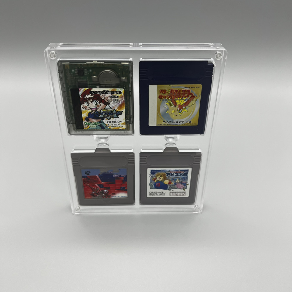 Wysoka przezroczystość Akrylowa magnetyczna osłona ssąca Pudełko do przechowywania gier Twarda skorupa na wkład do GameBoy GB GBC