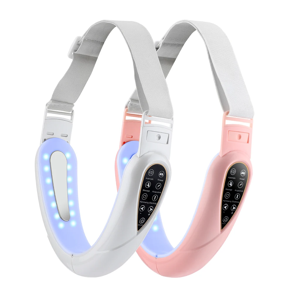 充電式Vフェイスマッサージャー、ポータブル美顔器、LEDディスプレイ、美顔器