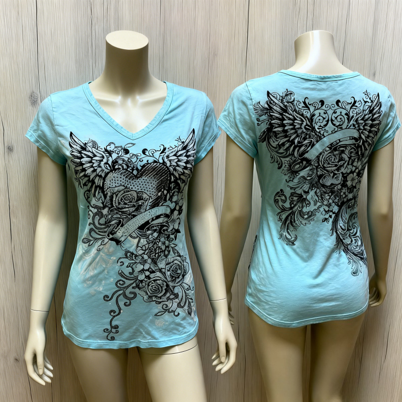 Amerikaanse Retro Hottie T-shirt Subcultuur Punk Esthetische Print T-shirts Zomer Slanke V-hals Harajuku Tees Vrouwen Populaire Straat Tops
