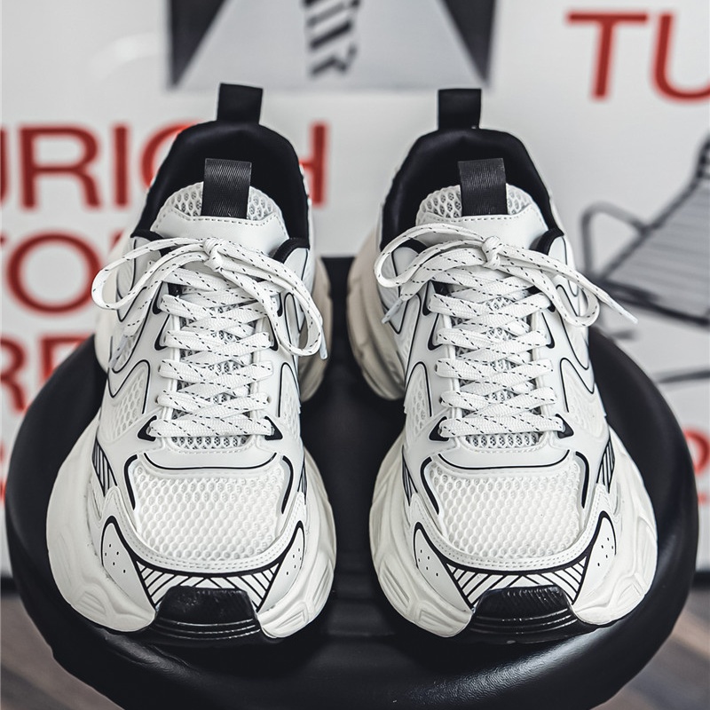 Men's Korean-style Sports Shoes 2026 Summer New Fashion Casual Shoes Mesh Breathable Comfortable Lightweight Men's Running Shoes