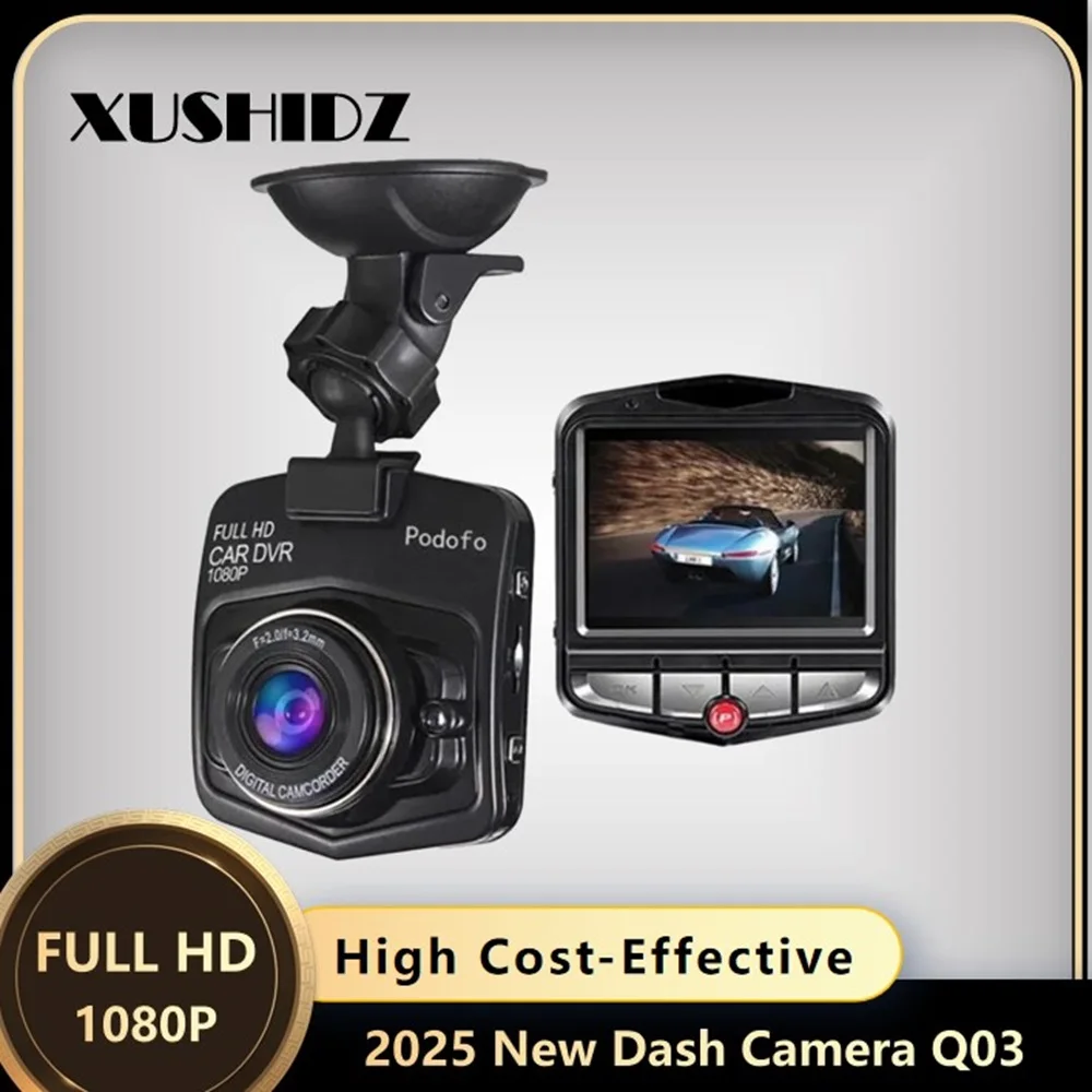 XUSHIDZ 2026 NEW HD 1080P Dash Camera G-sensor Dashcam Car Camera Vehicle Video Recorder DVR Dash Cam Super Night Vision HDR
