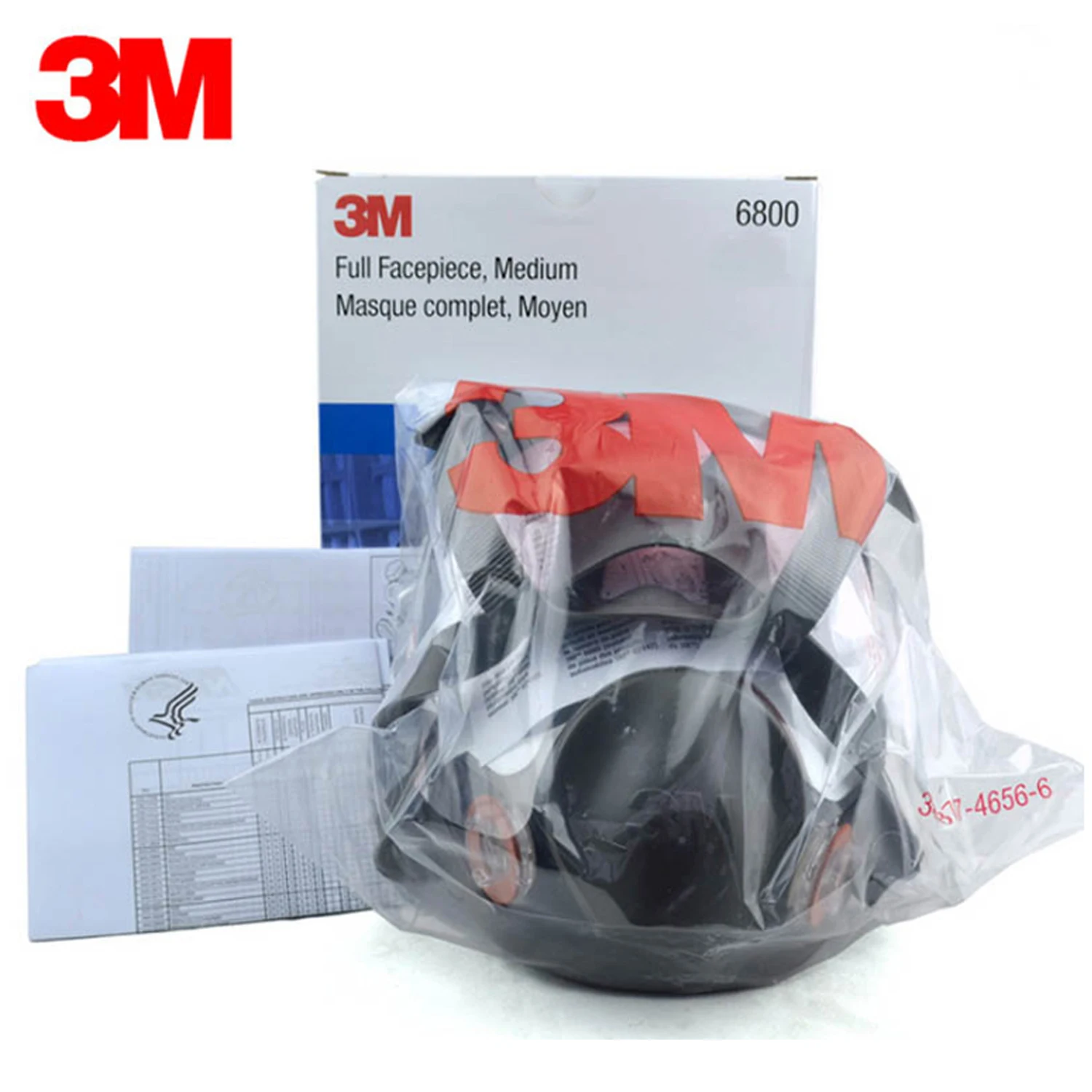 3M 6800 Painting Spraying Respirator Gas Mask Industry Chemcial Full Face Gas Mask Medium Chemical Respirator Painting Spraying
