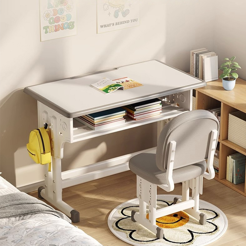 Mesa de estudio para niños, escritorio pequeño de escritura para estudiantes, tablero escolar, juego Simple ajustable, movilizário de mesa agrandado