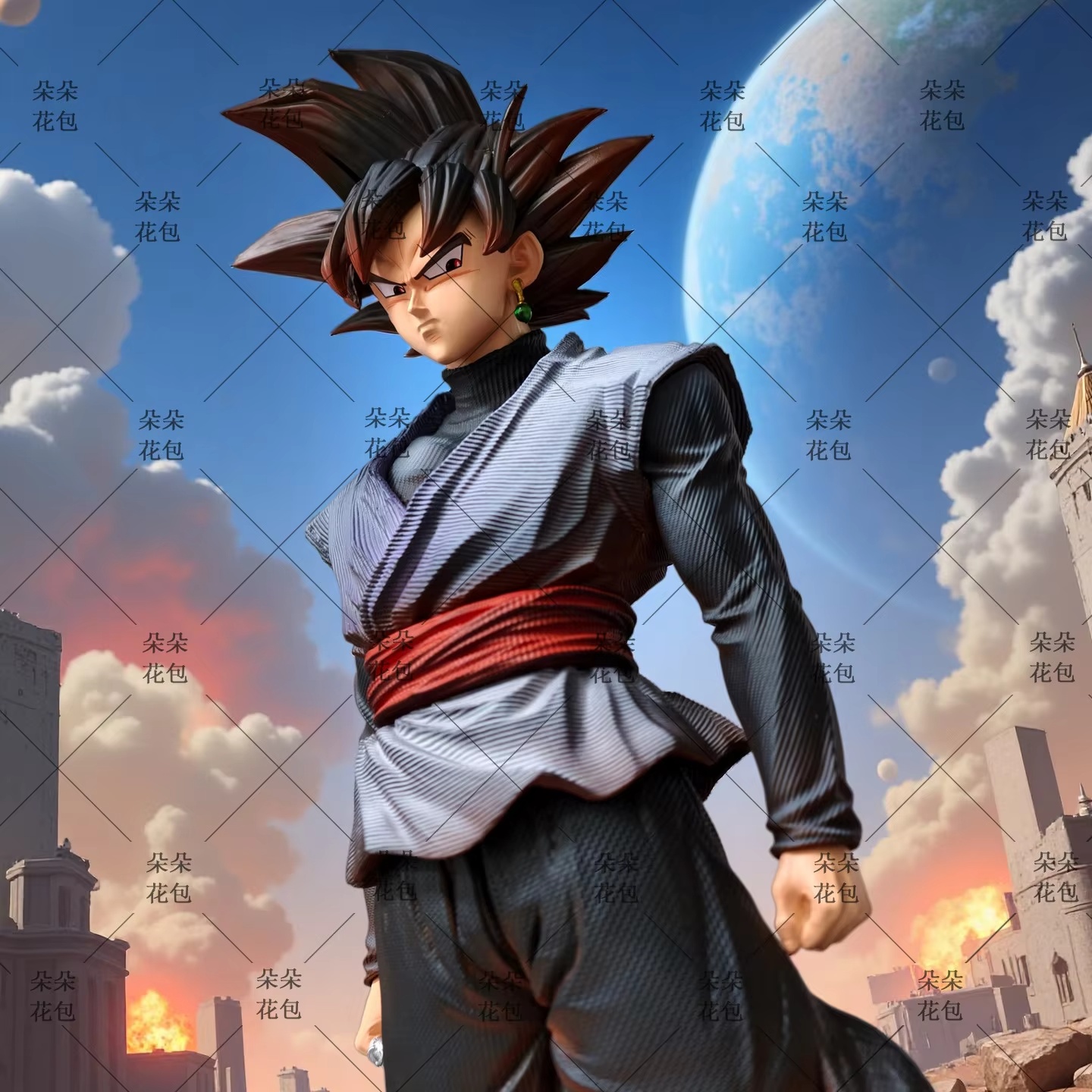 Estátua Jt Studio Dragon Ball Super Goku Black Rose, Figura Colecionável de Anime, Decoração para Desktop e Gabinete de PC, Presentes Perfeitos para Fãs