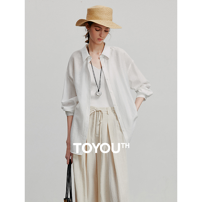 TOYOUTH Damen-Blusenhemd, 2025, Sommer, neues Lyocell-Hemd 8522012