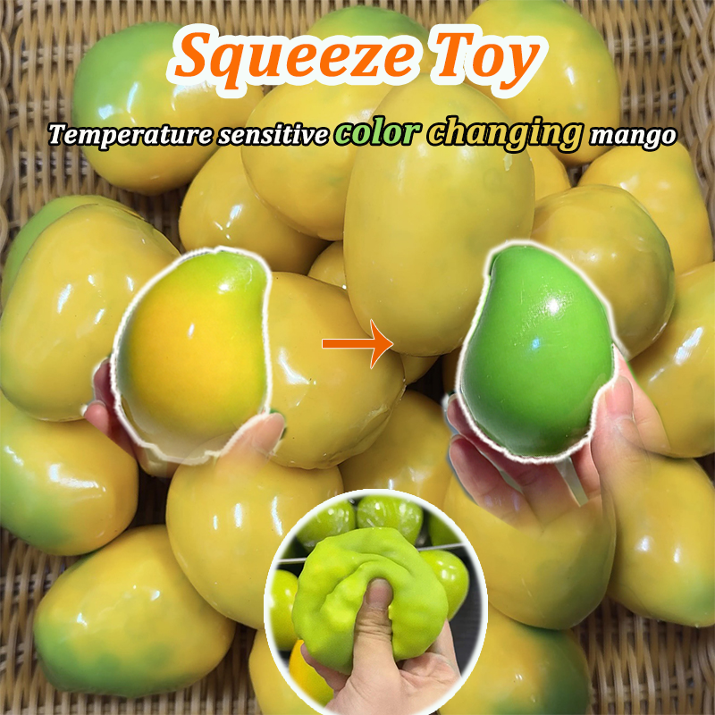 Bola Mangga Buatan Tangan Ultra Lembut Pengubah Suhu, Mainan Remas Dekompresi, Mainan Squishy, Mainan Relaksasi ASMR, Hadiah