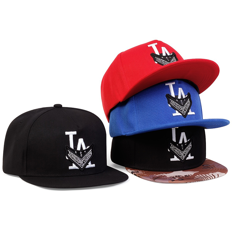 Los Angeles LA snapback Chapéu preto flores do deserto adulto Hip Hop Caps chapéus de sol ao ar livre Bonés de beisebol ajustáveis