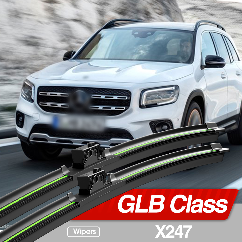 Essuie-Glace Avant pour Mercedes Benz Classe GLB X247 2019-2023, Accessoires de Vitres, 2020, 2021, 2022, 2 Pièces