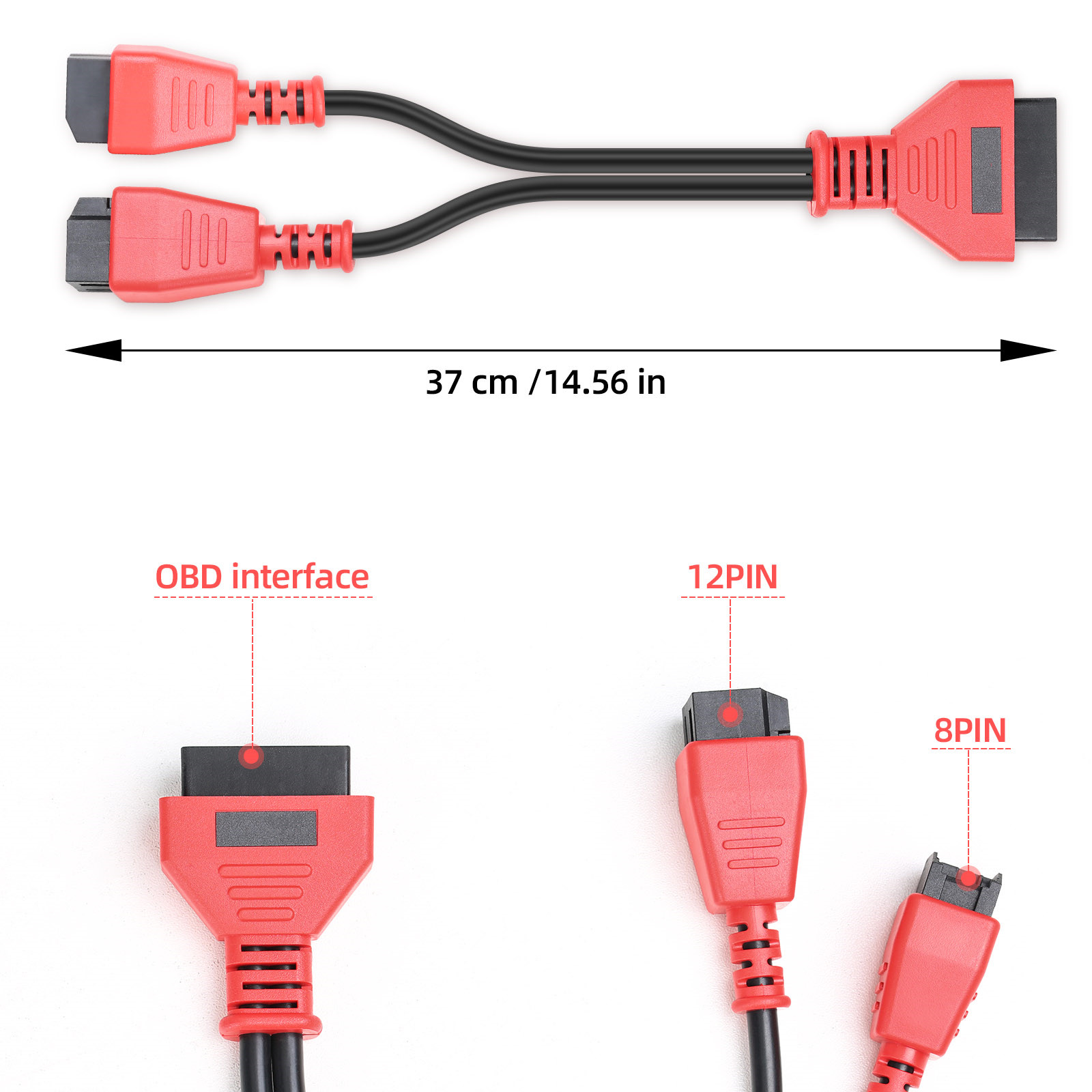 Adaptador FCA SWG 12 + 8 para Chrysler, funciona en MaxiSys/IM608 /Launch X431 V/OBDSTAR Chrysler 12 + 8, envío europeo