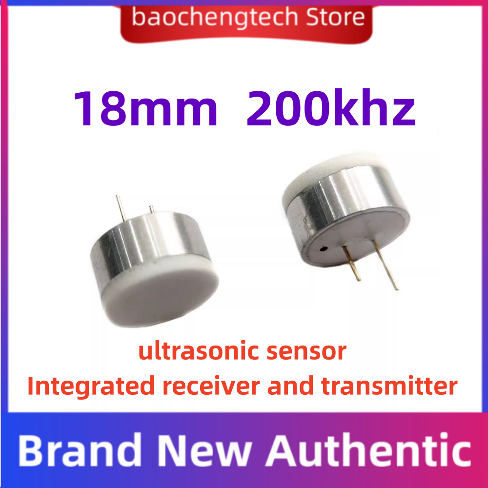 Sensor ultrasónico de 18MM, rectificador de alta frecuencia de 200kHz RT, resistente al agua, rango de ojo eléctrico, carrera de nivel de líquido de 50mm y 100mm