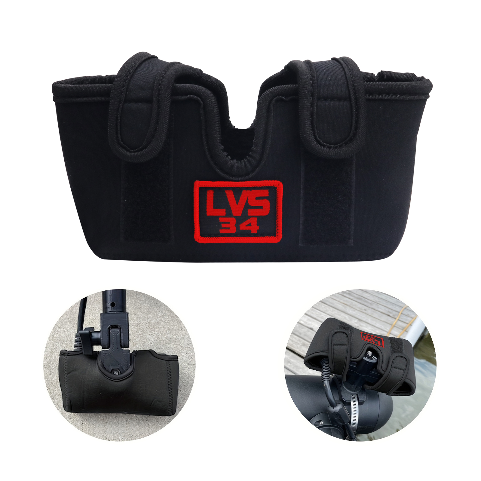 Capa para transdutor garmin marinho lvs34 – capa à prova de choque à prova de sal, protetor de cloroprene hd para barco/despremedor de peixes sonar