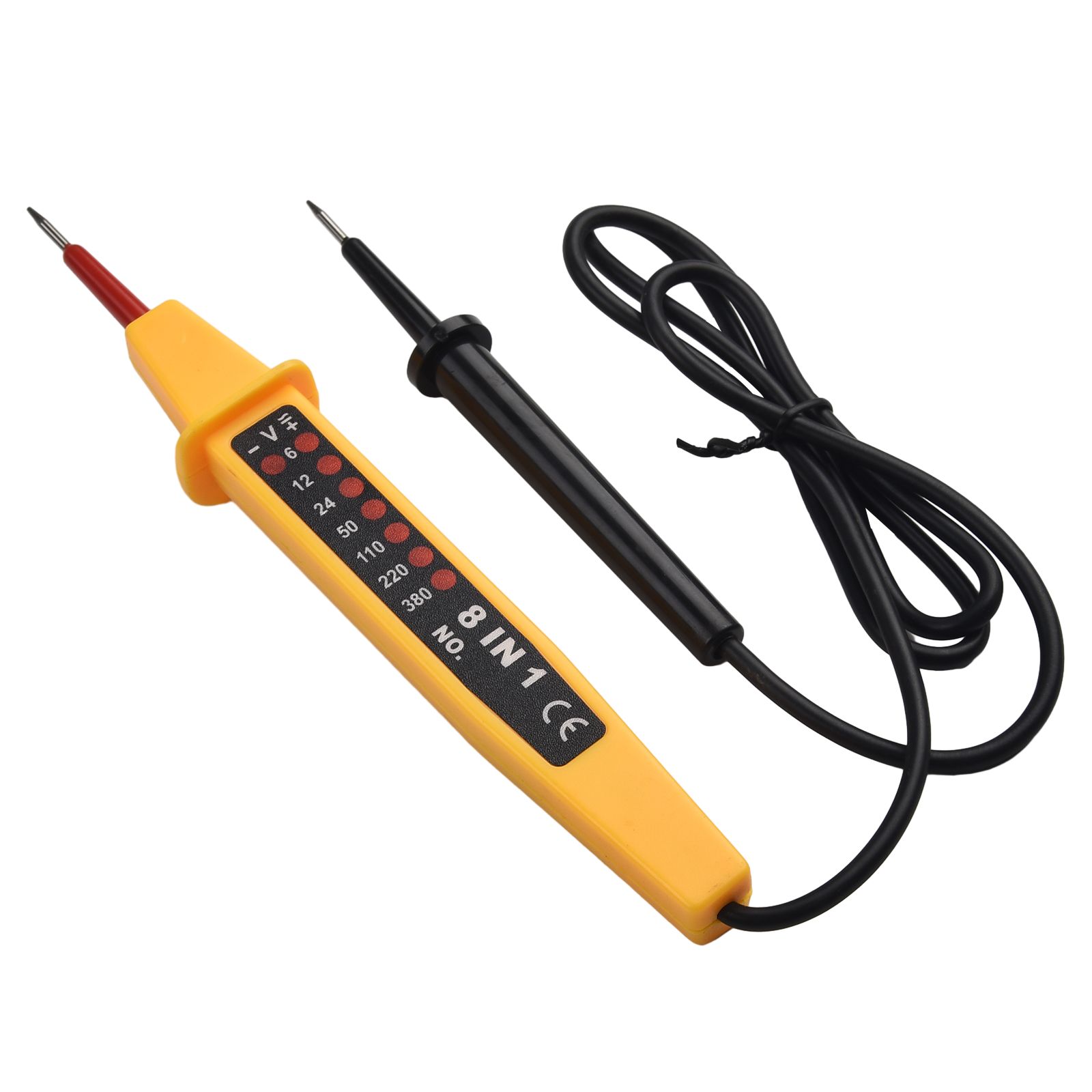 Probador 8 en 1 de voltaje CA CC 6-500V, Detector de circuito de pluma eléctrica automática, probador para inspección de cableado doméstico, electrodomésticos