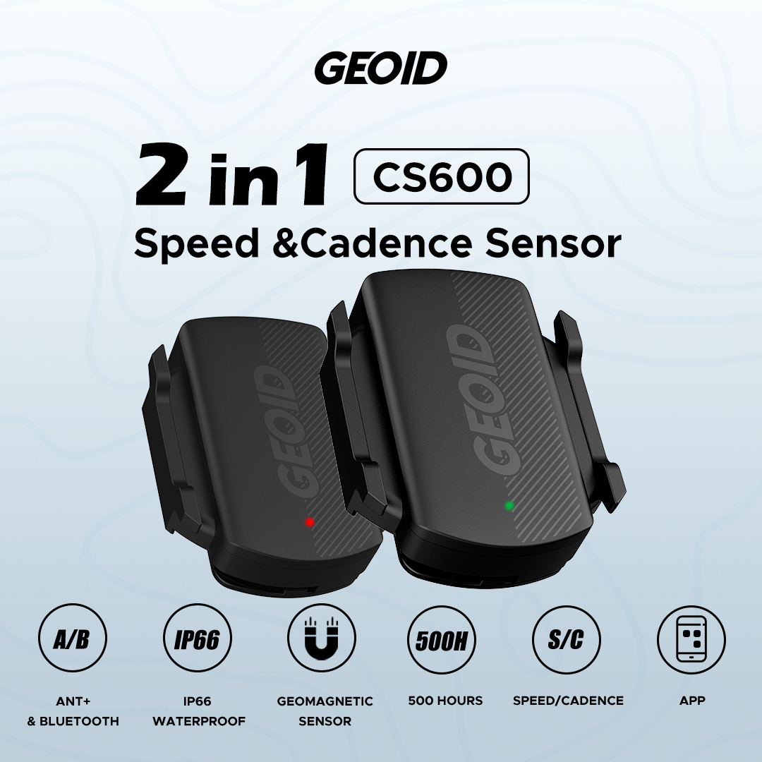 GEOID CS600 Умный датчик скорости и каденции для езды на велосипеде Bluetooth 5,0/ANT + двухрежимная передача Водонепроницаемый датчик скорости велосипеда