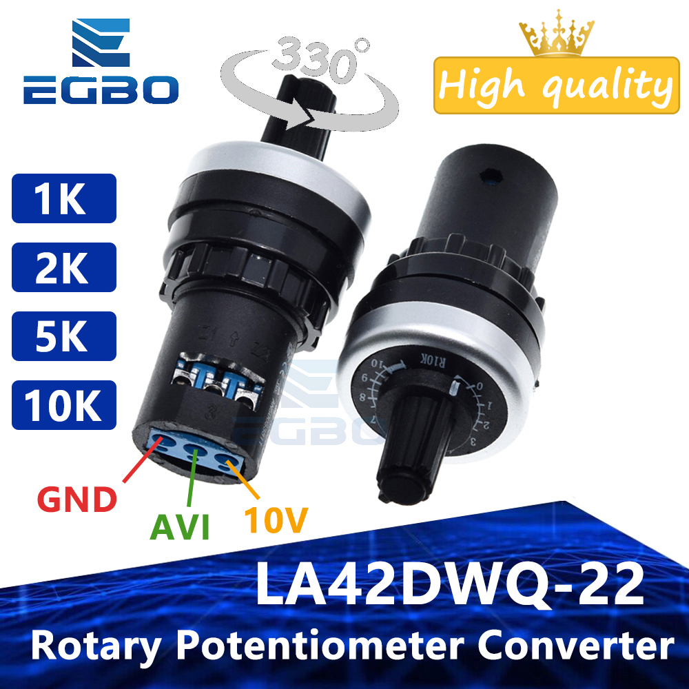 LA42DWQ-22 1K 2K 5K 10K 22mm Durchmesser Töpfe Drehpotentiometer Konverter Gouverneur Inverter Widerstandsschalter