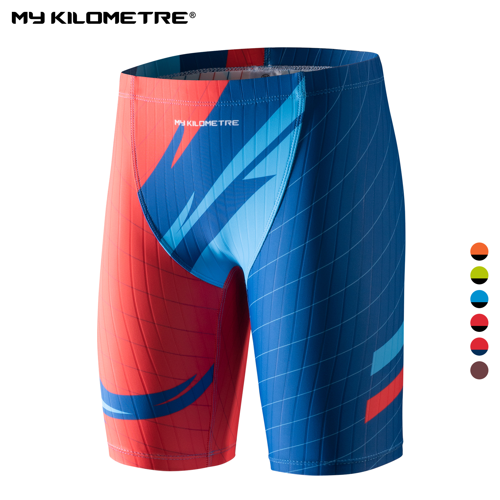 MY KILOMETRE Swim Jammers meninos Jammer de Competições Juvenis com cordão ajustável Jammer atlético para crianças calção de banho de treinamento S-2XL