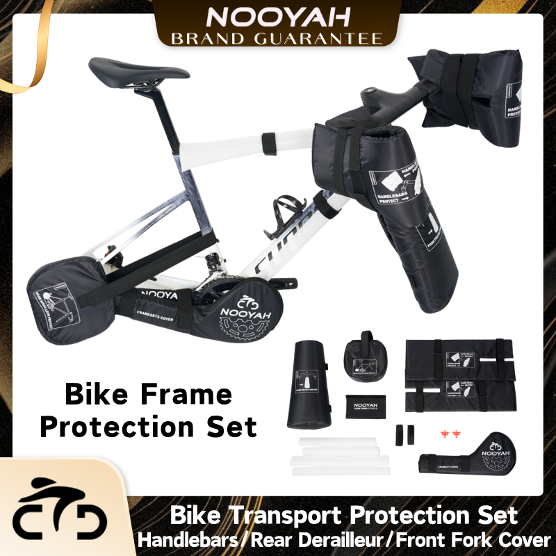 NOOYAH Zestawy Ochronne do Rowerów Zestaw Ochronny Ramy Roweru MTB Akcesoria Rowerowe Szosowe Narzędzie Transportowe Widelec Rowerowy Osłona Łańcucha Mechanizmu Korbowego