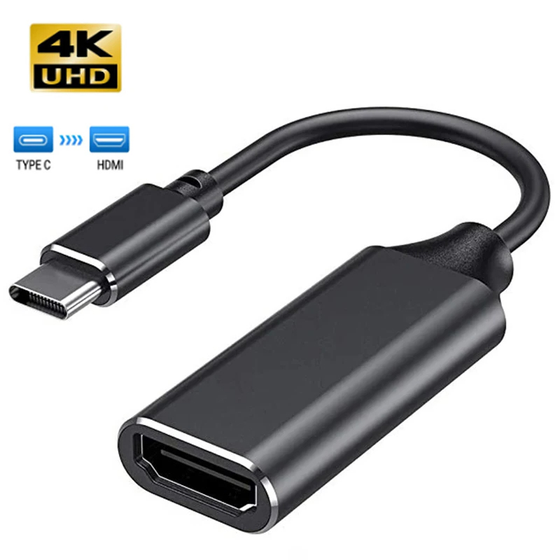 Convertitore adattatore compatibile da tipo C a HDMI 4K 30Hz USB C a HDMI per MacBook Pro Air iPad Pro Samsung Galaxy S10/S9 USB-C HDMI