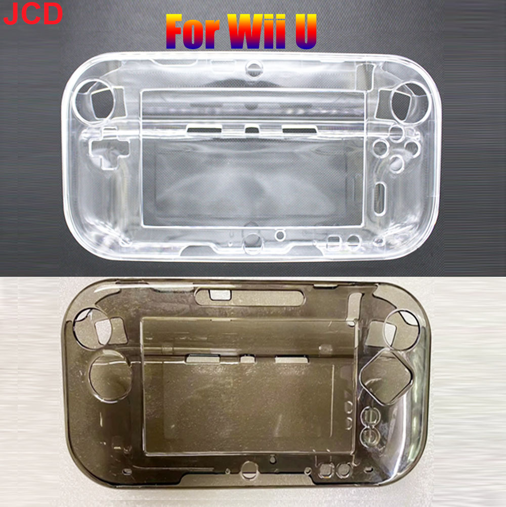 JCD 1pcs For Wii U Gamepad Protective Clear Crystal Soft Case Cover Skin Shell Compatible For WIIU PC Case Game Accessories
