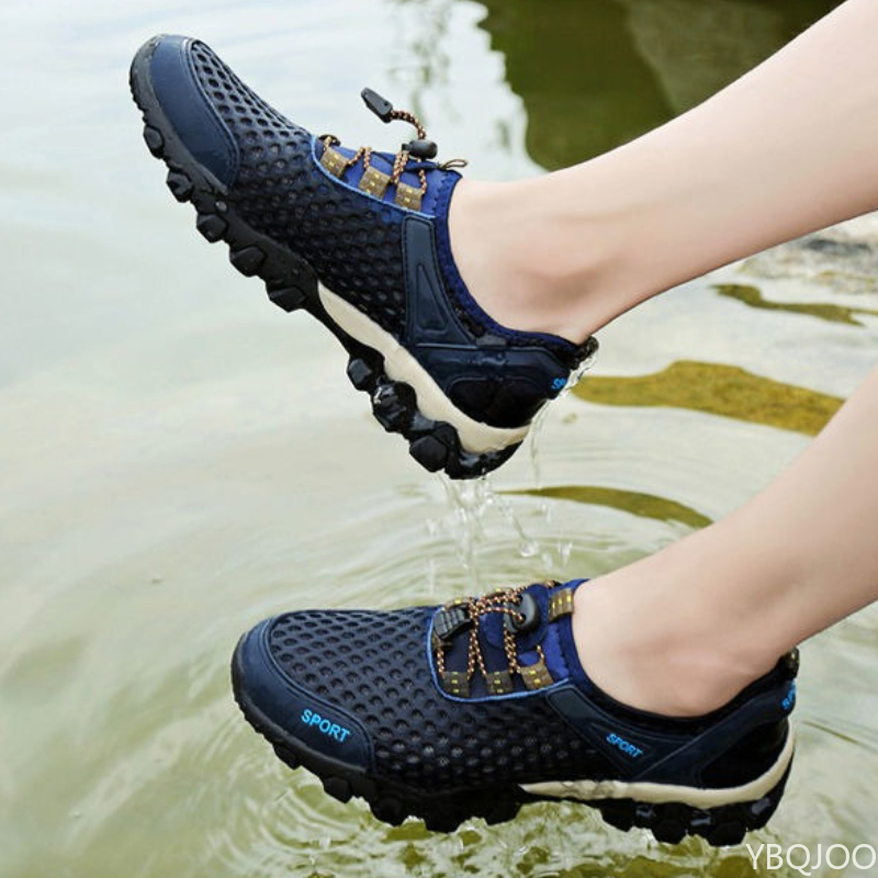 Zomermode Ademende waterwaadende herenschoenen Sport en vrije tijd Hardlooptrend Bergsportschoenen met platte bodem