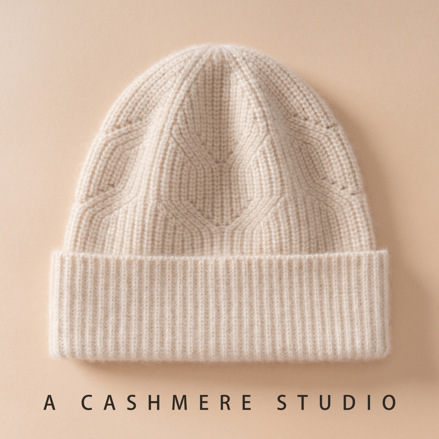 Topi Beanie Kasmir 100% MERRILAMB Untuk Wanita, Topi Musim Dingin Kasual Luar Ruangan, Topi Tebal Lembut Hangat, Topi Rajut Kasmir