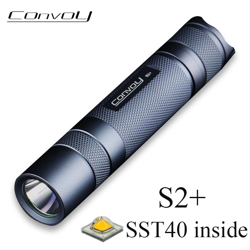 コンボイ S2 プラス SST40 懐中電灯 Linterna LED 高強力 18650 フラッシュライト 1800 ルーメンキャンプ釣り作業灯ミニランタン