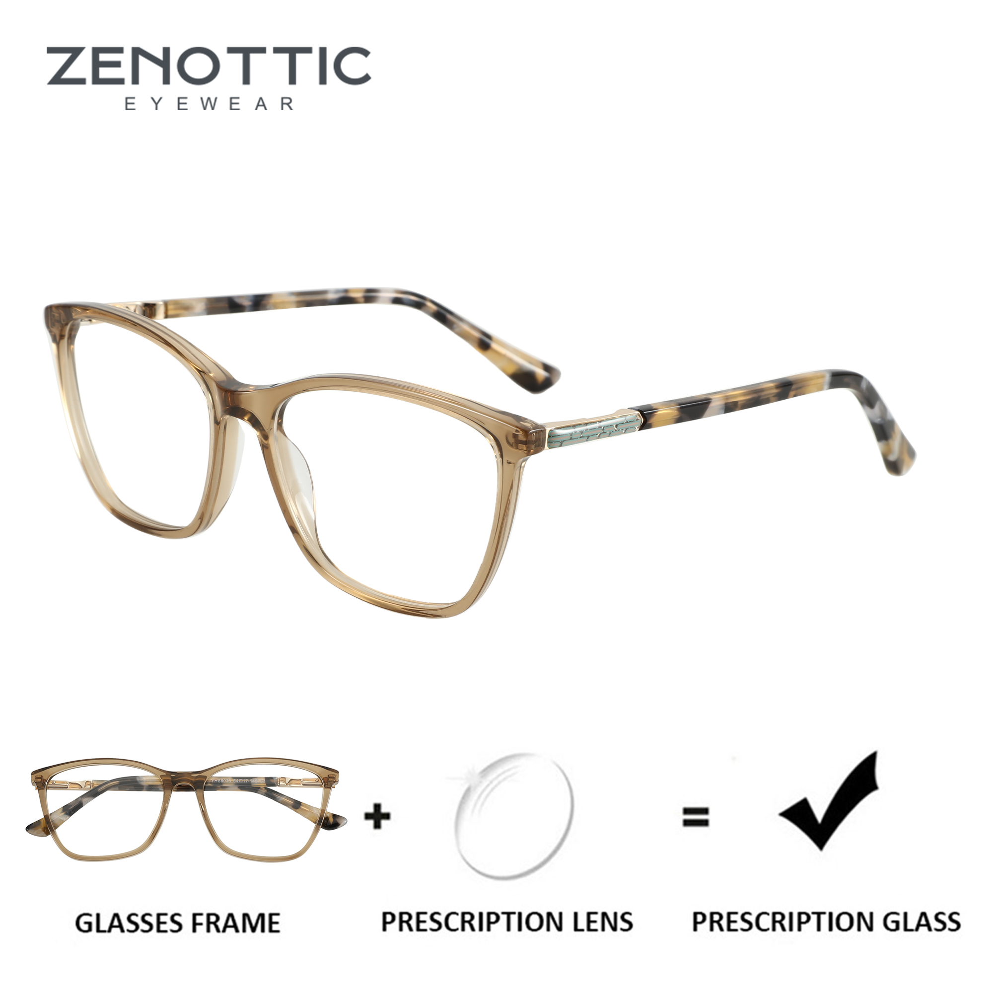 ZENOTTIC модные очки по рецепту с бабочками, весенние очки для близорукости, ацетатные квадратные прогрессивные очки для женщин