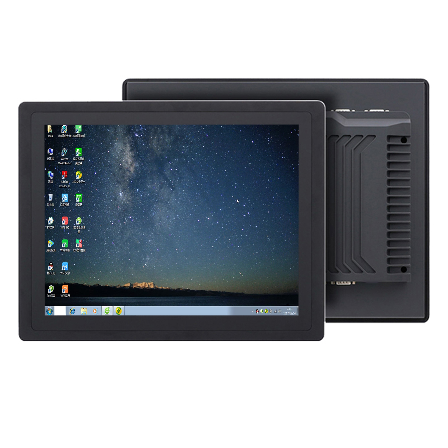 10 12 15 inch industrial all in one panel pc with resistive touch screen fanless cooling tablet computer win10/11 pro 1024*768