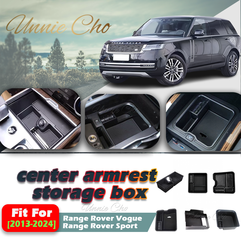Auto Opbergdoos Voor Range Rover 2013-2024 Interieur Armsteun Organisatoren Voor Range Rover Sport Vogue Middenconsole Opruimen lade
