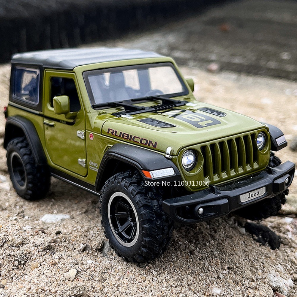 1/32 Wrangler, литые под давлением модели автомобилей из сплава, игрушечные 1941 Rubicon, металлические внедорожники со звуковой подсветкой, игрушки для детей и мальчиков