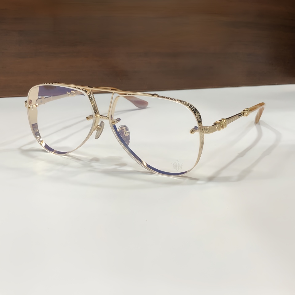 Klassische Pilot Titan Legierung Luxus Design Brillen Rahmen Männer und Frauen Anti Blau Licht Mode Optische Brillen