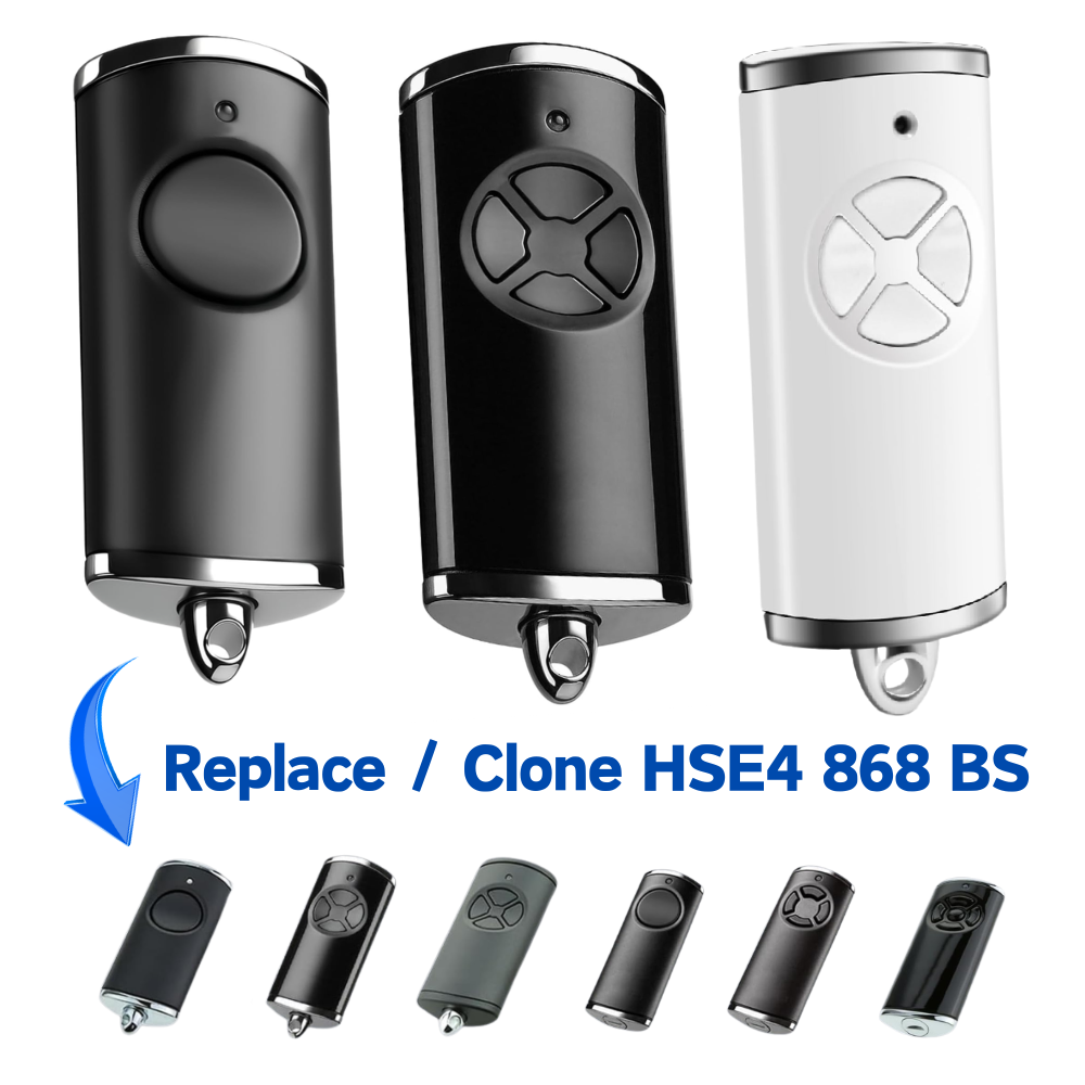 868MHz 휴대용 송신기 복제 HSE4-868-BS 호환 원래 Hormann Bisecur 명령 HSE2 HS1 HS4 868 BS 원격 제어