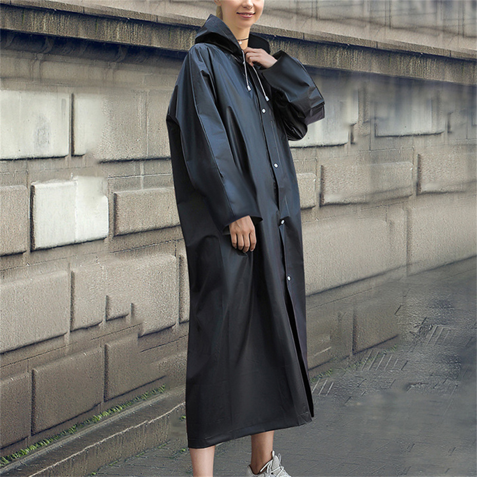 ใหม่ Unisex EVC เสื้อกันฝนกันน้ําเดินป่ากลางแจ้งแบบพกพาผู้ใหญ่ Poncho เสื้อกันฝนฉุกเฉินกลางแจ้งน้ําหนักเบา Anti-Rain Coats