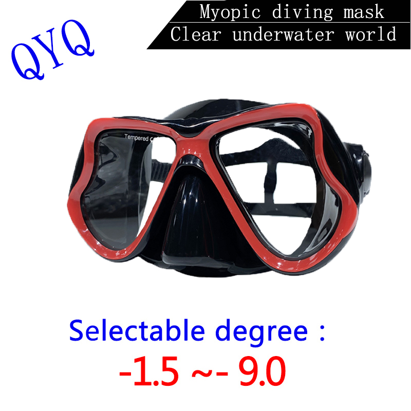 QYQ Masker Snorkeling Profesional Kacamata Selam Optik Miopi Dewasa Dapat Dipasang Dengan Masker Selam Miopi