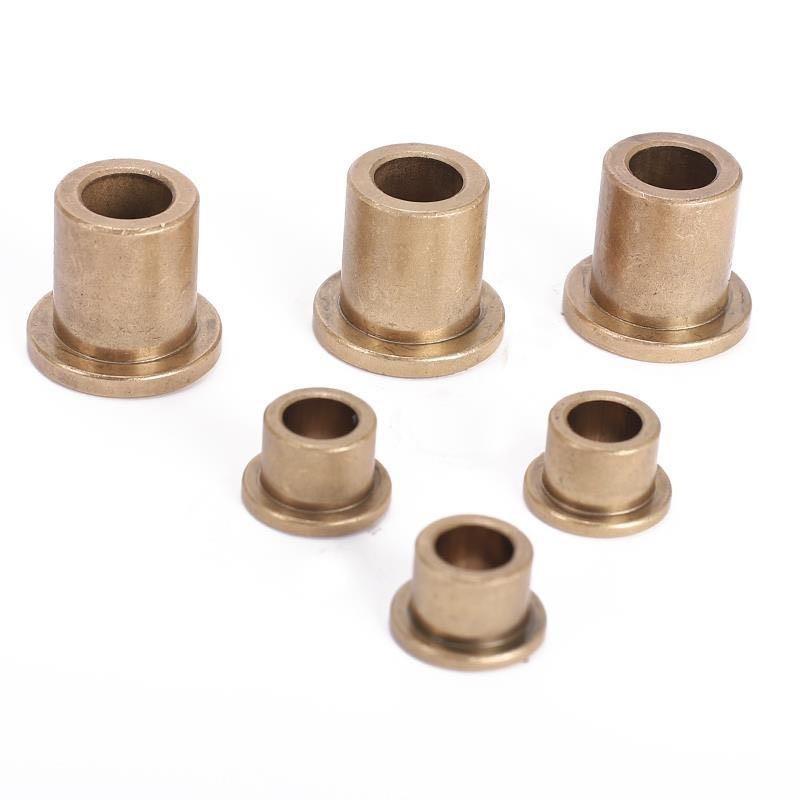 5 uds interior 2 3 4 5 6 8mm brida rodamiento autolubricante metalurgia de polvo aceite casquillo de cobre manguito guía con brida escalonada