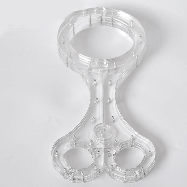 Luxus Klar Kristall Pillory Cangue Kragen Hals Ring Oval Handschellen Handgelenk Zurückhaltung Schloss Bondage Yoke Sex Spielzeug für Männer Frauen