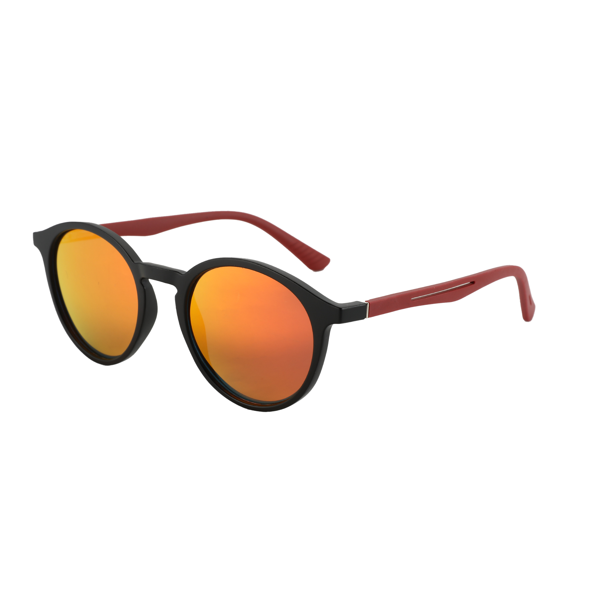 ZENOTTIC Occhiali da sole alla moda con protezione UV400 per uomo e donna, montatura rotonda vintage, gambe in gomma, occhiali da sole polarizzati