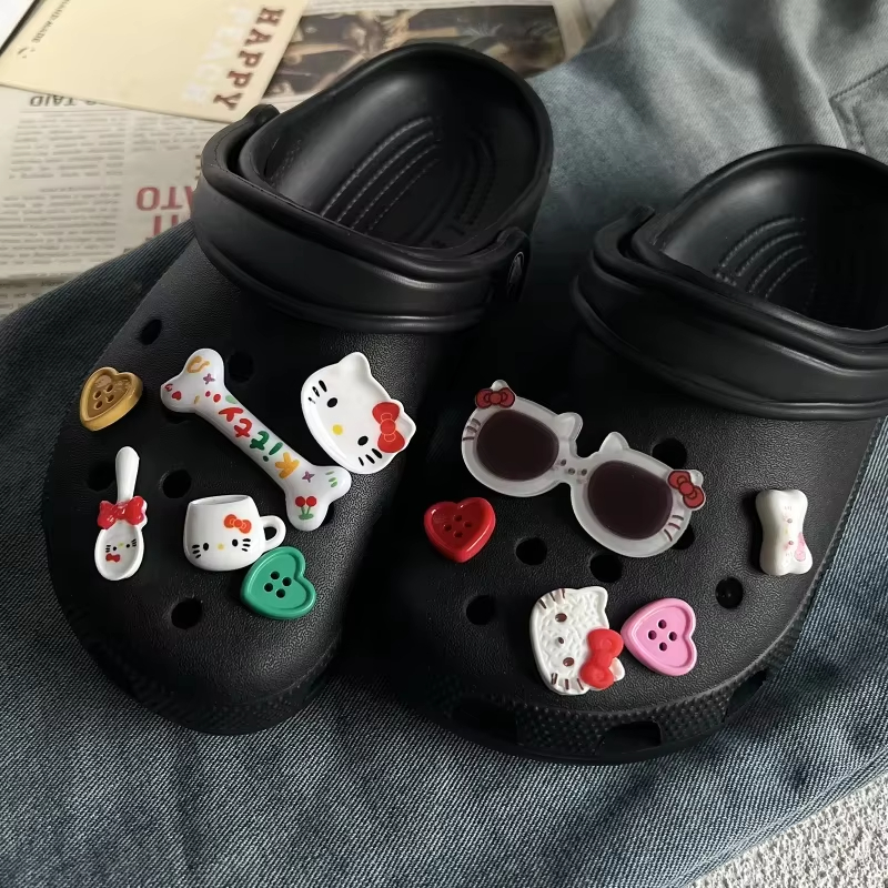 Leuke zonnebril Hello Kitty pluche schoenen bedels voor sandalen en pantoffels accessoires kerstfeest meisjescadeau